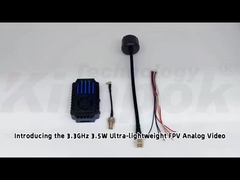 Transmisor de video FPV UAV de 3.3G 3.5W, VTX de 3.3 GHz con IRC 24CH 25mW/2000mW/3500mW, módulo VTX FPV