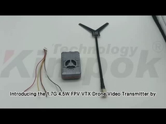 1.7Ghz VTX Transmisor de video de UAV inalámbrico soporte IRC Tramp Video Link 4W RF Power VTX