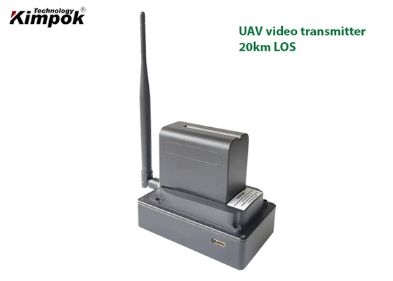 transmisión de datos inalámbrica video del transmisor 1080P HD COFDM del abejón de los 20km FPV