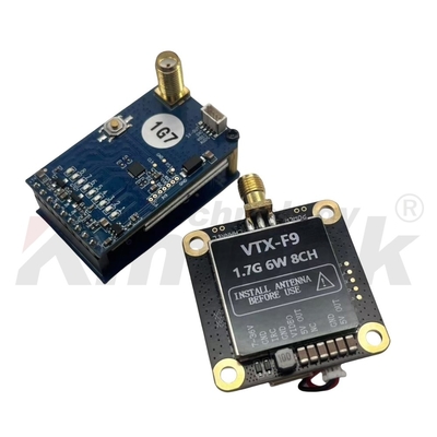 Transmisor y receptor de video inalámbrico de 1.7G 6W 8CH Soporte IRC Tramp 1.7G VTX VRX