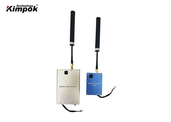 Kit de receptor de transmisores de video de UAV 3.3Ghz 8CHs VTX VRX para carreras de FPV de largo alcance