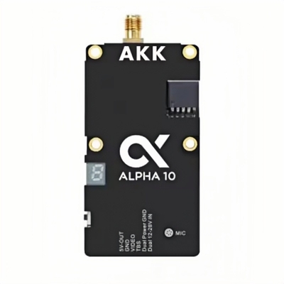 AKK 5.8G 10W VTX Alpha10 Transmisor de video compatible con Smart Audio con 80 CH Accesorios para drones RC