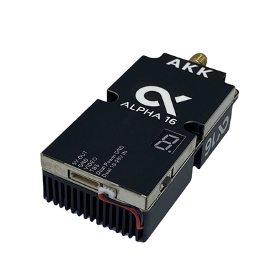AKK Alpha16 Transmisor de vídeo inalámbrico 5.8G 16W FPV VTX 96CH para la transmisión de imágenes de drones RC