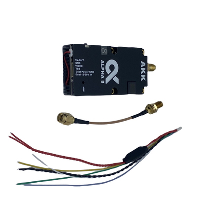 AKK 8W VTX Alpha8 Transmisor de video inalámbrico 80CH 5.8G 8W 5W 3W 1W Potencia Soporte Smart Audio