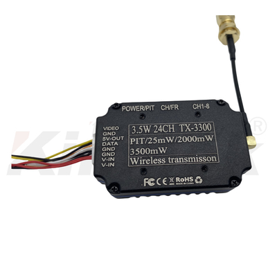 Transmisor de video FPV UAV de 3.3G 3.5W, VTX de 3.3 GHz con IRC 24CH 25mW/2000mW/3500mW, módulo VTX FPV