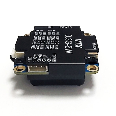 3.3G 6W Drone FPV VTX VRX Transmisor y Receptor de Video Inalámbrico de 3.3Ghz, Audio y Video