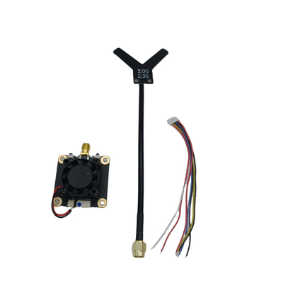 2.2G 1.6W Transmisor de vídeo analógico para drones 2.2Ghz FPV VTX Transmisión de vídeo de largo alcance