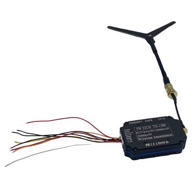 1.2G 1.3G 5W Transmisor de vídeo inalámbrico 32CH FPV VTX 25mW 2000mW 5000mW Enlace de vídeo