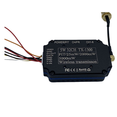 1.2G 1.3G 5W Transmisor de vídeo inalámbrico 32CH FPV VTX 25mW 2000mW 5000mW Enlace de vídeo
