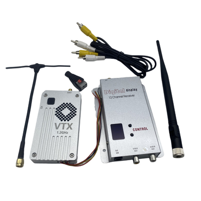 1.2G 5W Transmisor de vídeo inalámbrico y receptor 1.2Ghz FPV VTX VRX para RC Drone de carreras VTX