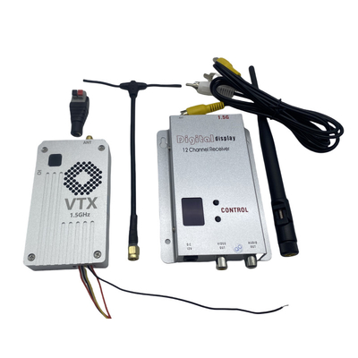 Transmisor y receptor de video inalámbrico FPV de 1.5G 5W, alcance de 20 km, VTX VRX RC Racing