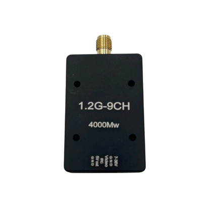 1.2Ghz 4W Transmisor de video de UAV FM Modulación de 9 canales VTX Transmisión estable inalámbrica