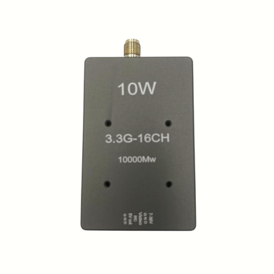 3.3G 10W Drone Video Transmitter 3.3Ghz FPV VTX inalámbrico para el transmisor de video de larga distancia