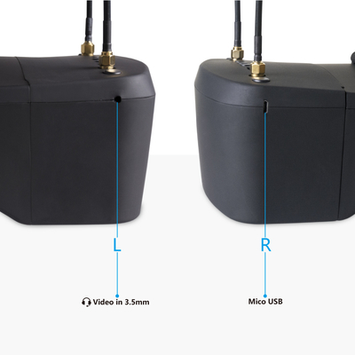 5.8G 40CH FPV gafas de 5 pulgadas de plástico DVR gafas de vídeo accesorios profesionales de drones