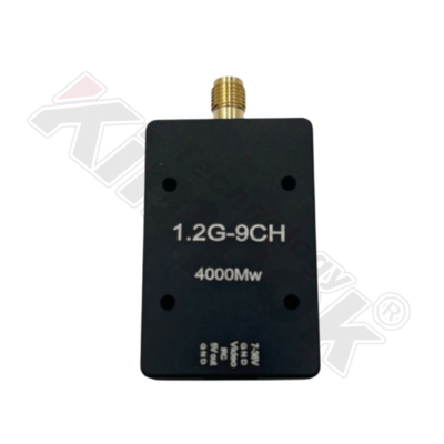 1.2Ghz 4W Transmisor de video de UAV FM Modulación de 9 canales VTX Transmisión estable inalámbrica