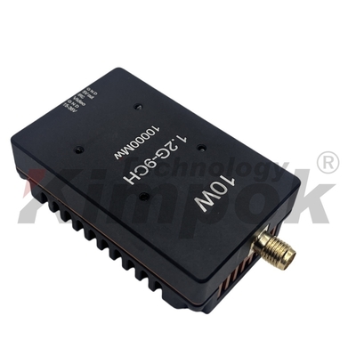 Transmisor de video FPV VTX inalámbrico de largo alcance de 40 km 1.2 GHz 10W para UAV, enlace de video VTX 9CH