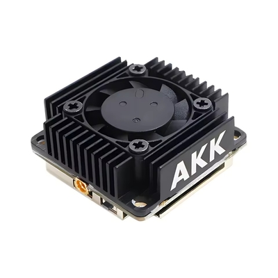Transmisor de video de UAV AKK 5W FPV VTX 96CH Transmisor de video soporte de enlace de video de audio inteligente