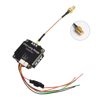 Transmisor de video de UAV AKK 5W FPV VTX 96CH Transmisor de video soporte de enlace de video de audio inteligente