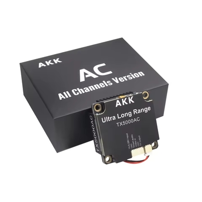 Transmisor de video de UAV AKK 5W FPV VTX 96CH Transmisor de video soporte de enlace de video de audio inteligente