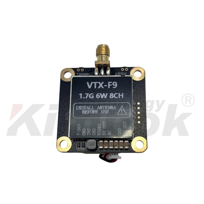 Transmisor y receptor de video inalámbrico de 1.7G 6W 8CH Soporte IRC Tramp 1.7G VTX VRX