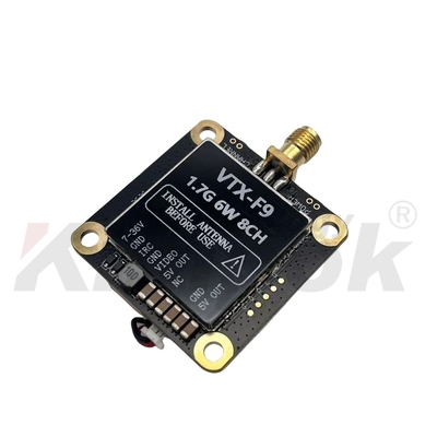 Transmisor de video inalámbrico 1.7G VTX 1.9G VTX 6W, transmisión de imagen de larga distancia de 20 km