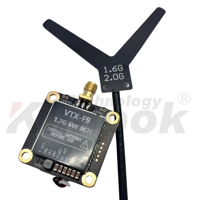 Transmisor de video inalámbrico 1.7G VTX 1.9G VTX 6W, transmisión de imagen de larga distancia de 20 km