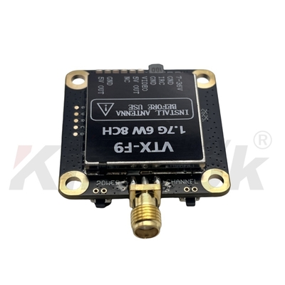 Transmisor de video inalámbrico 1.7G VTX 1.9G VTX 6W, transmisión de imagen de larga distancia de 20 km