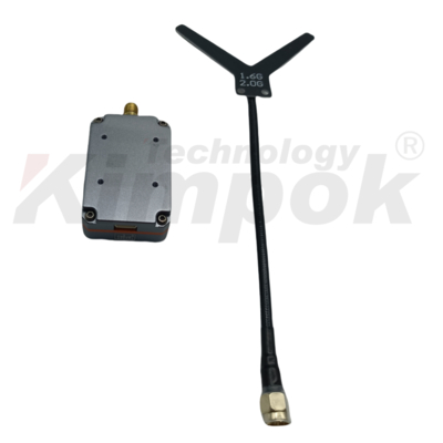 1.7Ghz VTX Transmisor de video de UAV inalámbrico soporte IRC Tramp Video Link 4W RF Power VTX