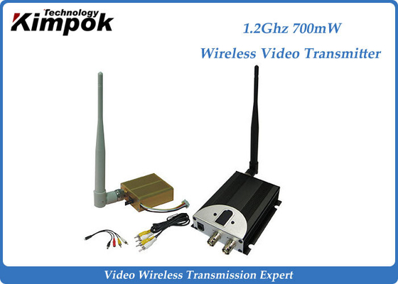 El transmisor video análogo 8CHs 700mW 1.2Ghz el 1400m de Kimpok transmite distancia