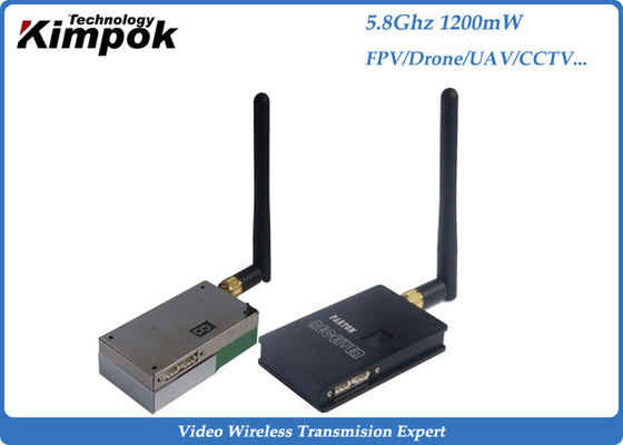 1200mW transmisor video análogo 5.8Ghz, transmisor video inalámbrico del CCTV de HDMI